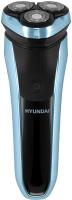 Бритва роторная Hyundai H-SH8088 реж.эл.:3 питан.:аккум. голубой/черный