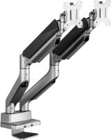 Кронштейн для мониторов Ultramounts UM718 серый 17"-35" макс.15кг крепление к столешнице поворот и н