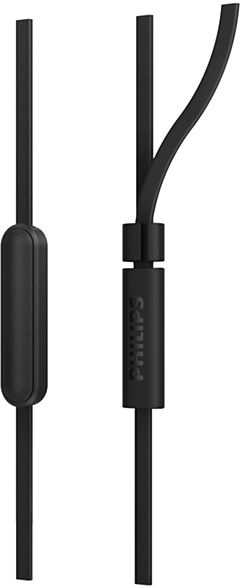 Гарнитура вкладыши Philips TAE1105BK/00 1.2м черный проводные в ушной раковине