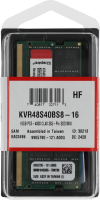 Память DDR5 16GB 4800MHz Kingston KVR48S40BS8-16 VALUERAM RTL PC5-38400 CL40 SO-DIMM 262-pin 1.1В si