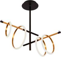 Люстра Hiper H847-0 потолоч. цв.св.:белый черный/золотистый