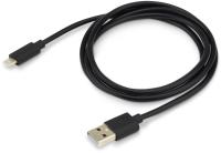 Кабель Buro USB-IP-1.2B2A USB (m)-Lightning (m) 1.2м черный