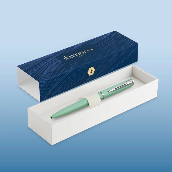 Ручка шариков. Waterman Graduate Allure Pastel Colors (2105304) Mint Green Lacquer M син. черн. подар.кор.