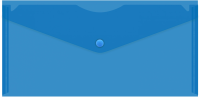 Конверт на кнопке Бюрократ -PK805ABLU пластик 0.18мм синий TRAVEL формат