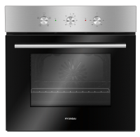 Духовой шкаф Электрический Hyundai HEO 6632 IX серебристый/черный
