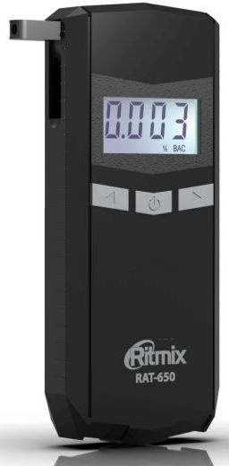 Алкотестер Ritmix RAT-650 электрохимический черный
