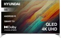 Телевизор QLED Hyundai 55" H-LED55QBU7500 Android TV Frameless черный 4K Ultra HD 60Hz DVB-T DVB-T2 DVB-C DVB-S DVB-S2 USB WiFi Smart TV