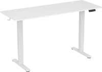 Стол для компьютера Cactus CS-EDL-WWT столешница ДСП белый каркас белый 120x71x60см