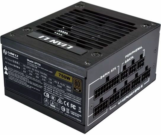 Блок питания Lian-Li SFX 750W SP750 80+ gold (20+4pin) APFC 92mm fan 8xSATA Cab Manag RTL
