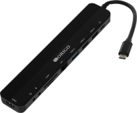 Разветвитель USB-C Origo OU3350SNPD 3порт. черный (OU3350SNPD/A1A)