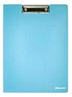 Папка клип-борд Silwerhof 957024 A4 полифом 1.8мм голубой с крышкой