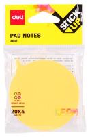 Закладки самокл. бумажные Deli EA03202 76х76мм 4цв.в упак. 20лист