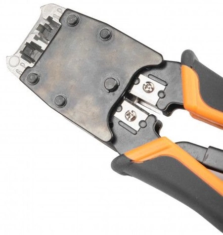 Инструмент обжимной Hyperline (HT-500R) для RJ-45/RJ-12/RJ-11 (упак:1шт)