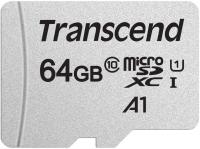 Флеш карта microSDXC 64Gb Class10 Transcend TS64GUSD300S w/o adapter