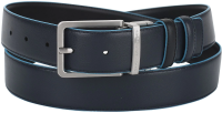 Ремень мужской Piquadro Blue Square CU2619B2/NBLU2 черный/синий натур.кожа
