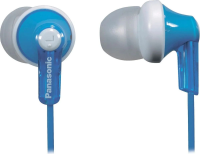 Наушники вкладыши Panasonic RP-HJE118GU 1.1м белый/голубой проводные (RP-HJE118GUA)