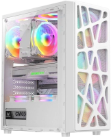 Корпус Formula Mana белый без БП ATX 4x120mm 1xUSB2.0 1xUSB3.0 1xUSB3.1 audio bott PSU