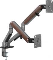 Кронштейн для мониторов Ultramounts UM735WD серый/коричневый 17"-27" макс.7кг крепление к столешнице