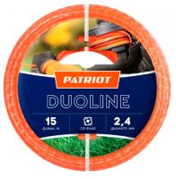 Леска для садовых триммеров Patriot Duoline d=2.4мм L=15м (805401161)