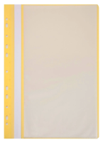 Папка-скоросшиватель Бюрократ -PS10YEL A4 10 вкладышей боков.перф. пластик желтый 0.12/0.16