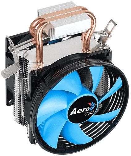 Устройство охлаждения(кулер) Aerocool Verkho 2 Dual Soc-AM5/AM4/1151/1200/2066/1700 4-pin 15-25dB Al+Cu 120W 370gr Ret