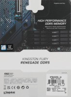 Память DDR5 24GB 6400MHz Kingston KF564C32RS-24 Fury Renegade Silver XMP RTL Gaming PC5-51200 CL32 D