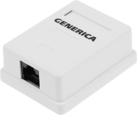 Розетка ITK Generica CS2-1C5EU-12-G настенная 49.2x65.5x25.2мм RJ45 пластик белый (упак.:1шт)
