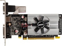 Видеокарта MSI PCI-E N210-1GD3/LP NVIDIA GeForce 210 1024Mb 64 DDR3 460/800 DVIx1 HDMIx1 CRTx1 Ret low profile