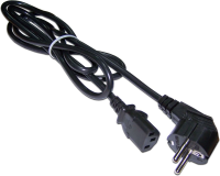 Шнур питания Lanmaster (LAN-PP13/SHA-3.0-BK) C13-Schuko проводник.:3x0.75мм2 3м 220В 10А (упак.:1шт)