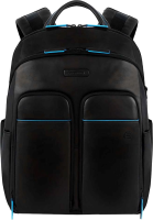 Рюкзак мужской Piquadro Blue Square Revamp CA5574B2V/N черный кожа