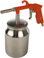 Пистолет пескоструйный Sturm! AU-1720-03 300л/мин соп.:2.5мм бак:1л серебристый