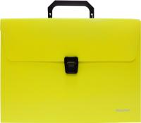 Портфель Silwerhof 322715-02 1 отдел. A4 пластик желтый неон