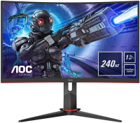 Монитор AOC 31.5" Gaming C32G2ZE/BK черный/красный VA LED 16:9 HDMI матовая 300cd 178гр/178гр 1920x1080 240Hz FreeSync DP FHD 6.98кг