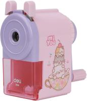 Точилка для карандашей механическая Deli E0641 miYou 1 отверстие пластик ассорти