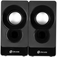 Колонки Оклик OK-165 2.0 черный 6Вт