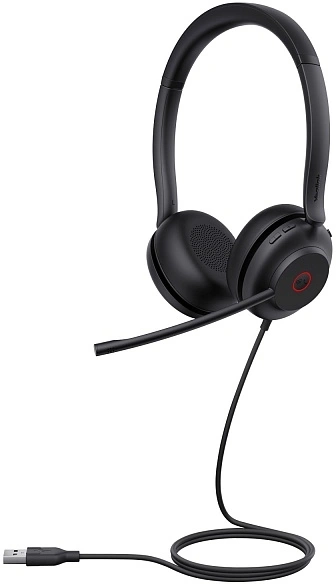 Гарнитура проводная Yealink UH35 Dual UC черный