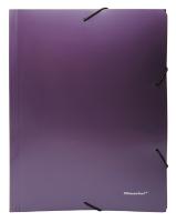 Папка на резинке Silwerhof Perlen 311918-73 A4 песок полипропилен 0.6мм сиреневый металлик