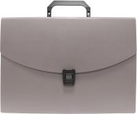 Портфель Бюрократ -BPP13GREY 13 отдел. A4 пластик 0.7мм серый