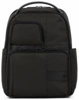 Рюкзак мужской Piquadro Wollem CA6238W129/N черный полиэстер/натур.кожа