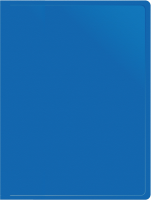 Папка метал.пруж.скоросш. Buro -ECB04PBLUE A4 пластик 0.5мм синий