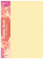 Папка с 40 прозр.вклад. Бюрократ Pastel PAST40YEL A4 пластик 0.5мм торц.карм с бум. встав желтый