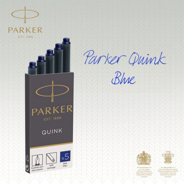 Картридж Parker Quink Z11 (CW1950384) синие чернила для ручек перьевых (5шт)