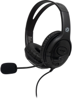 Наушники с микрофоном Оклик HS-M400 черный 1.8м накладные оголовье (1532019)