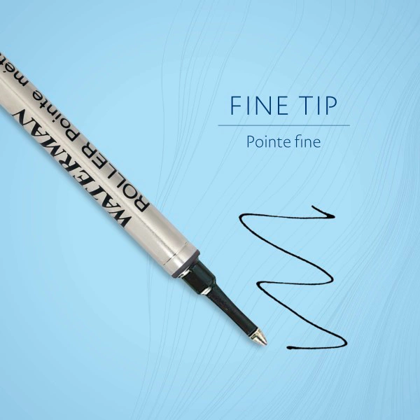 Стержень роллер Waterman (CW1964019) F 0.5мм черные чернила блистер