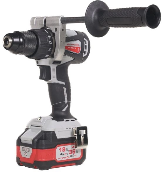 Дрель-шуруповерт Интерскол ДА-13/36В 90 аккум. патрон:быстрозажимной (кейс в комплекте) (861.2.2.70)