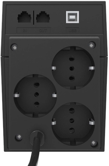 Источник бесперебойного питания Powercom RPT-1000AP EURO USB 600Вт 1000ВА