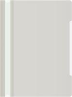 Папка-скоросшиватель Бюрократ Economy -PSE20GREY A4 прозрач.верх.лист пластик серый