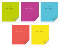 Тетрадь Silwerhof 1615624 12л. клет. A5 203х164 Яркая 5диз. мел.карт. вод.лак скрепка