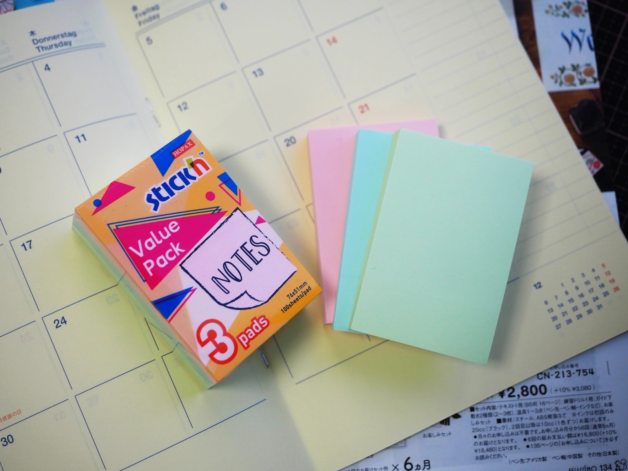 Блок самоклеящийся бумажный Stick`n 27089 76x51мм 300лист. 70г/м2 пастель ассорти