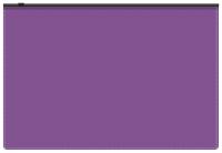 Папка на молнии ZIP Бюрократ -BPM4AVIOBL A4+ полипропилен 0.15мм фиолетовый цвет молнии черный